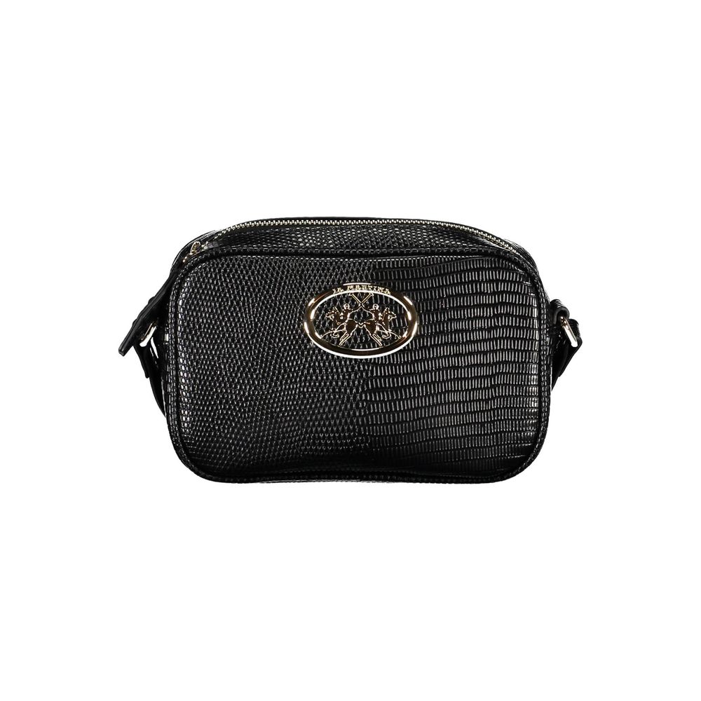 Black Polyethylene Handbag-La Martina-LabelTerrace.com