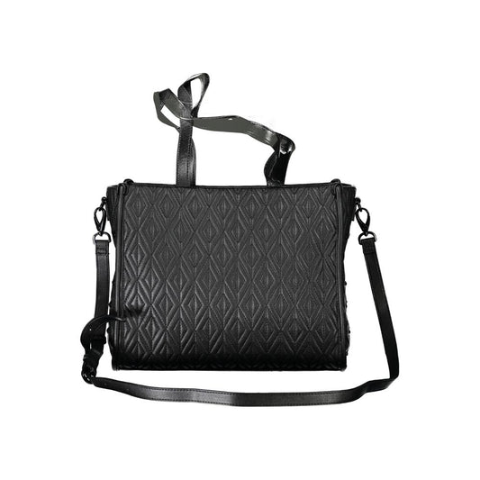 Black Polyethylene Women Handbag-Mario Valentino-LabelTerrace.com