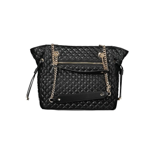 Black Polyethylene Women Handbag-Guess Jeans-LabelTerrace.com