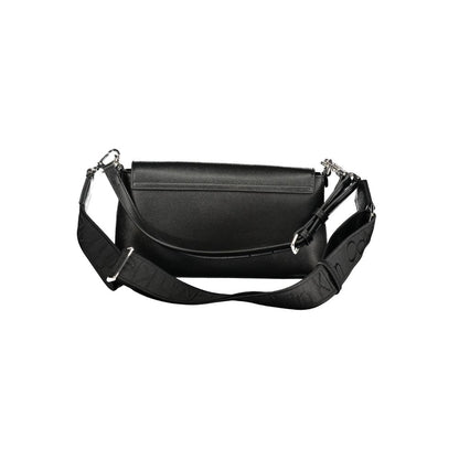 Black Polyethylene Women Handbag