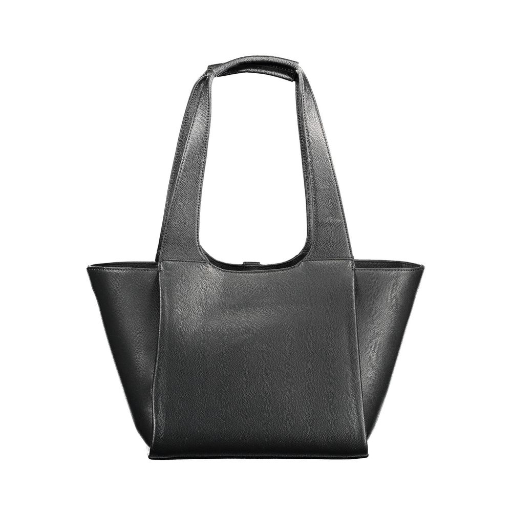 Black Polyethylene Women Handbag-Tommy Hilfiger-LabelTerrace.com
