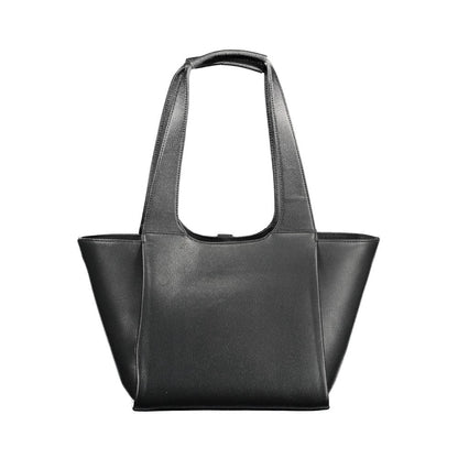 Black Polyethylene Women Handbag-Tommy Hilfiger-LabelTerrace.com