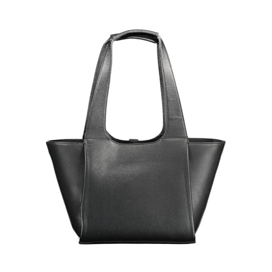 Black Polyethylene Women Handbag-Tommy Hilfiger-LabelTerrace.com