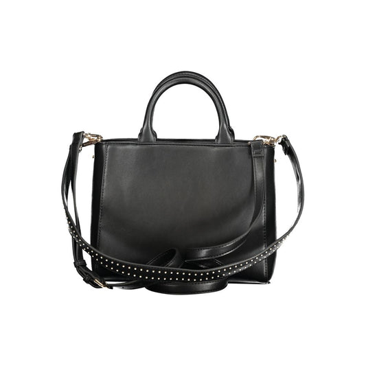 Black Polyethylene Women Handbag-Mario Valentino-LabelTerrace.com