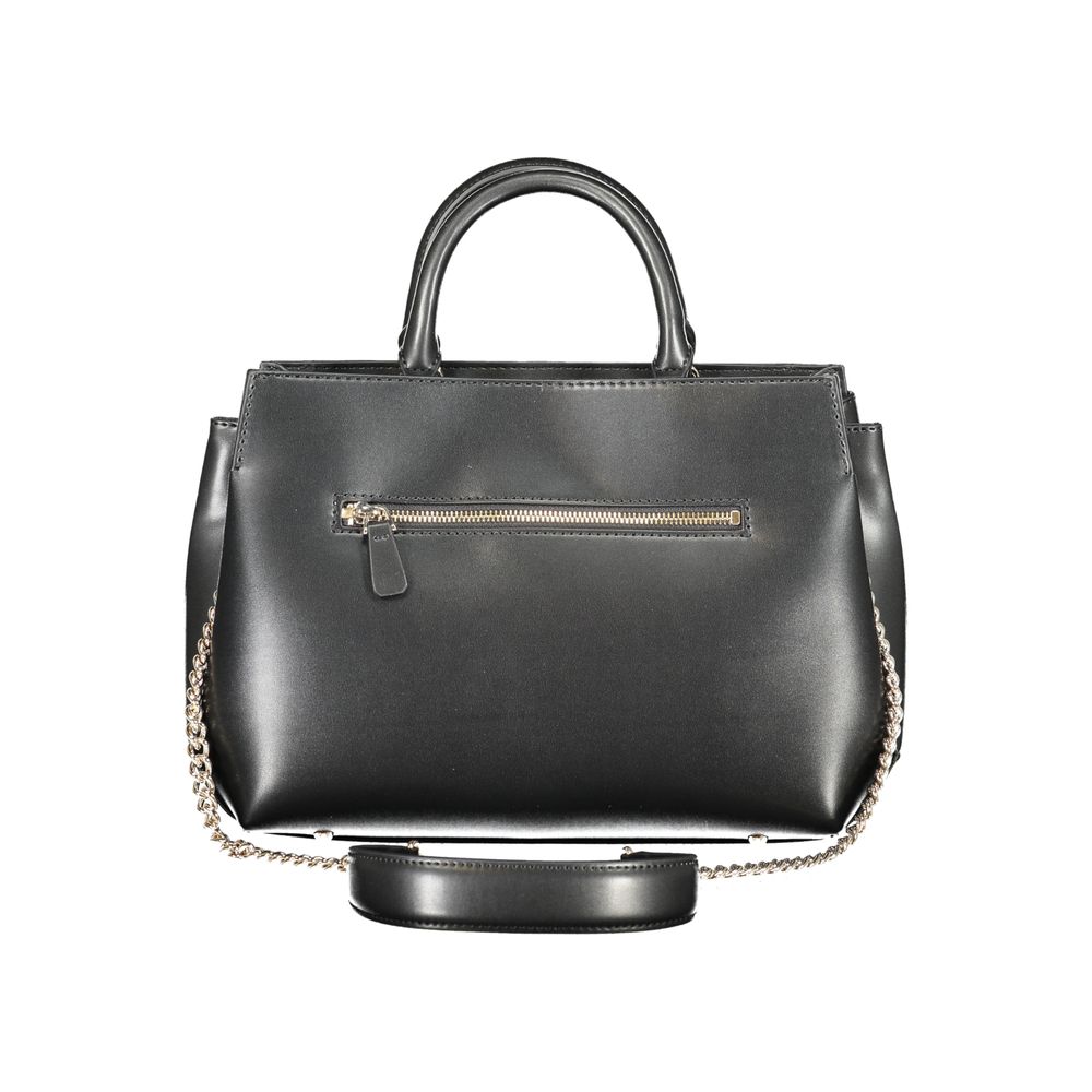 Black Polyethylene Women Handbag-Guess Jeans-LabelTerrace.com