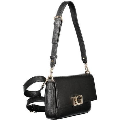 Black Polyethylene Women Handbag