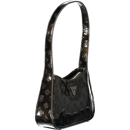 Black Polyethylene Women Handbag