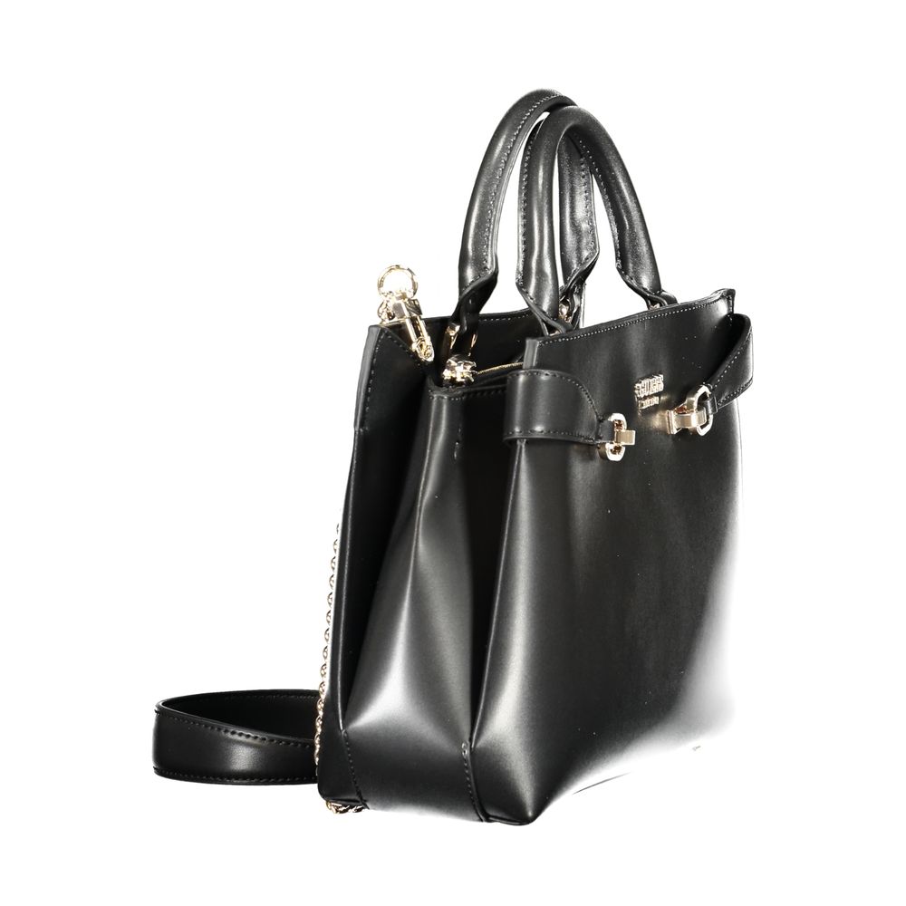 Black Polyethylene Women Handbag-Guess Jeans-LabelTerrace.com