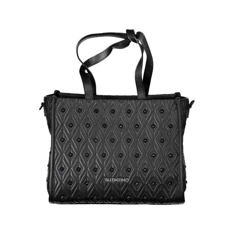 Black Polyethylene Women Handbag-Mario Valentino-LabelTerrace.com