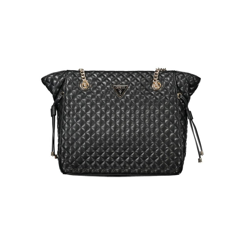 Black Polyethylene Women Handbag-Guess Jeans-LabelTerrace.com