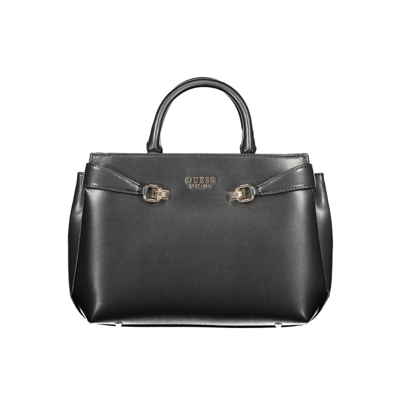 Black Polyethylene Women Handbag-Guess Jeans-LabelTerrace.com