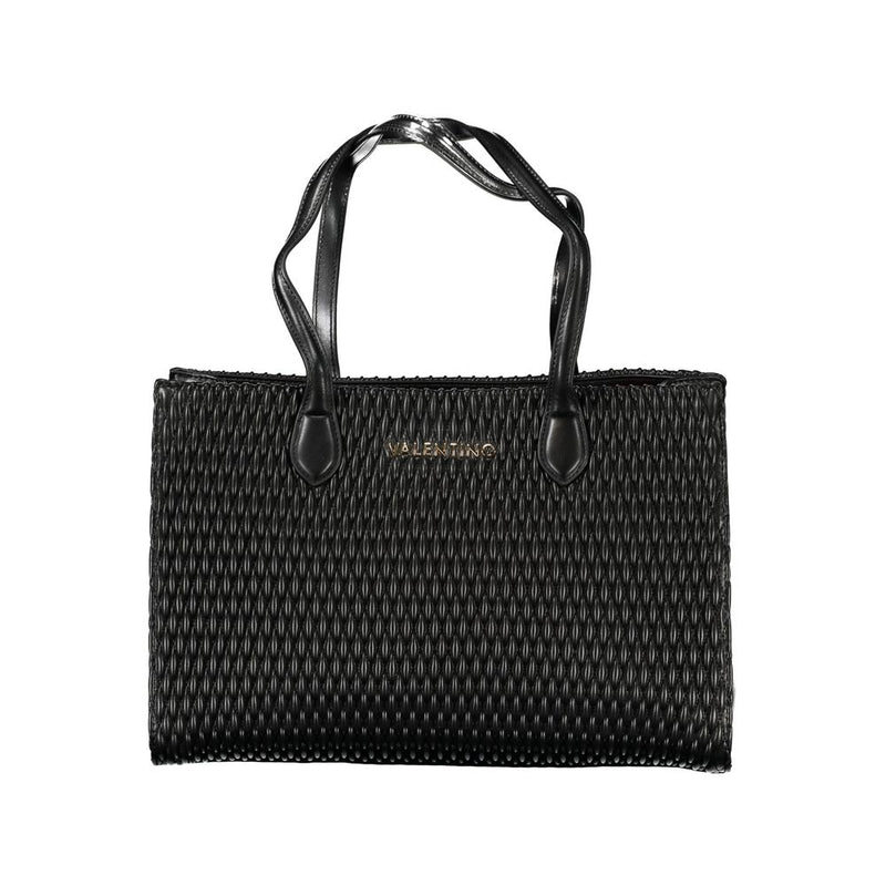 Black Polyethylene Women Handbag-Mario Valentino-LabelTerrace.com