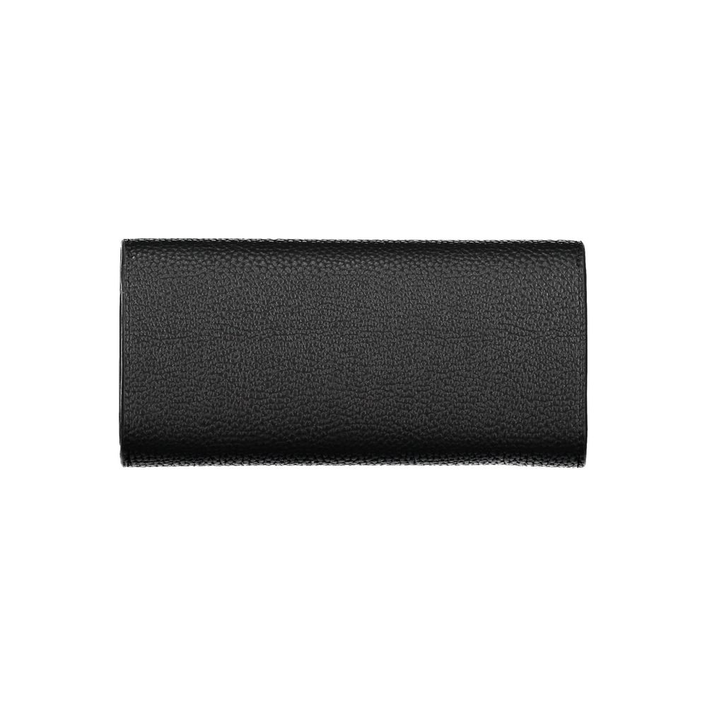 Black Polyethylene Women Wallet-Tommy Hilfiger-LabelTerrace.com