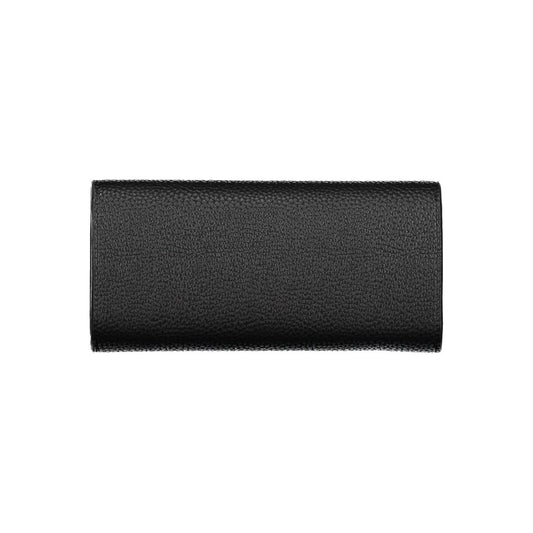 Black Polyethylene Women Wallet-Tommy Hilfiger-LabelTerrace.com