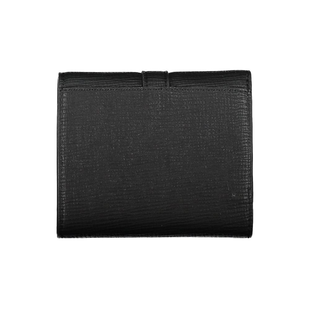 Black Polyethylene Women Wallet-Tommy Hilfiger-LabelTerrace.com