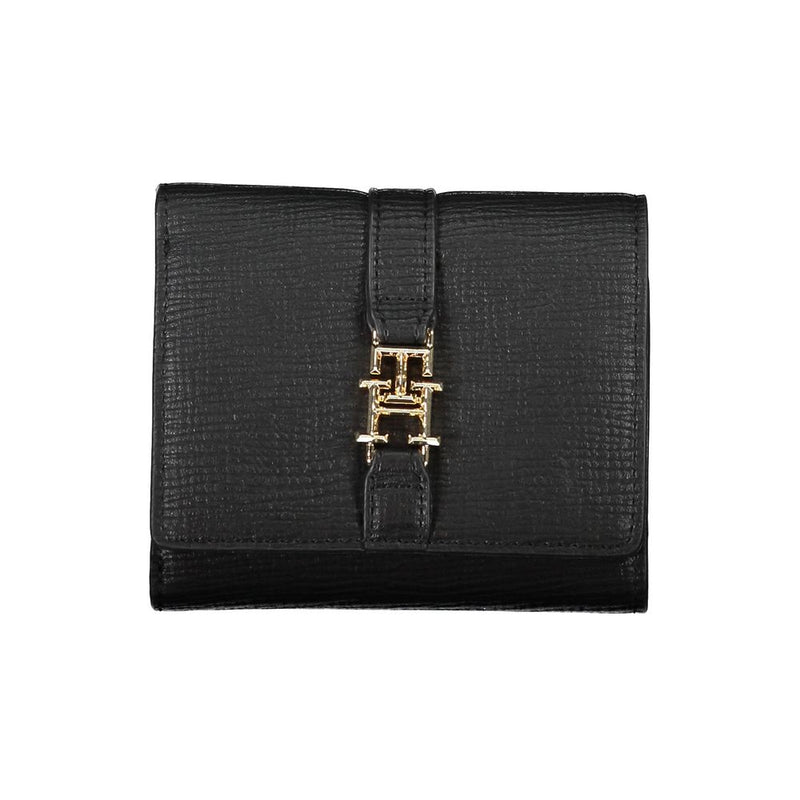 Black Polyethylene Women Wallet-Tommy Hilfiger-LabelTerrace.com