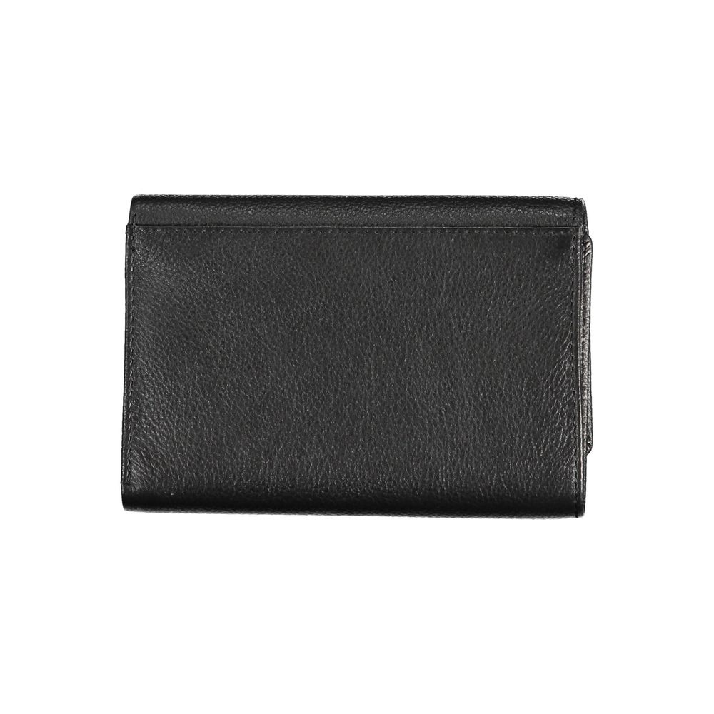 Black Polyurethane Women Wallet