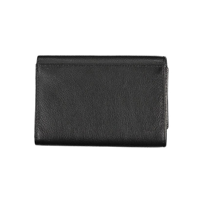 Black Polyurethane Women Wallet
