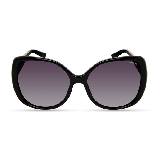 Black Resin Sunglasses-Kenneth Cole-LabelTerrace.com
