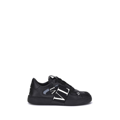 Black Rubber Low Top Sneakers