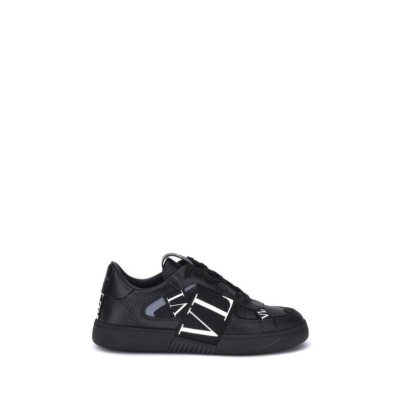 Black Rubber Low Top Sneakers