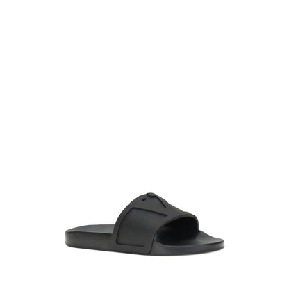 Black Rubber Sandals
