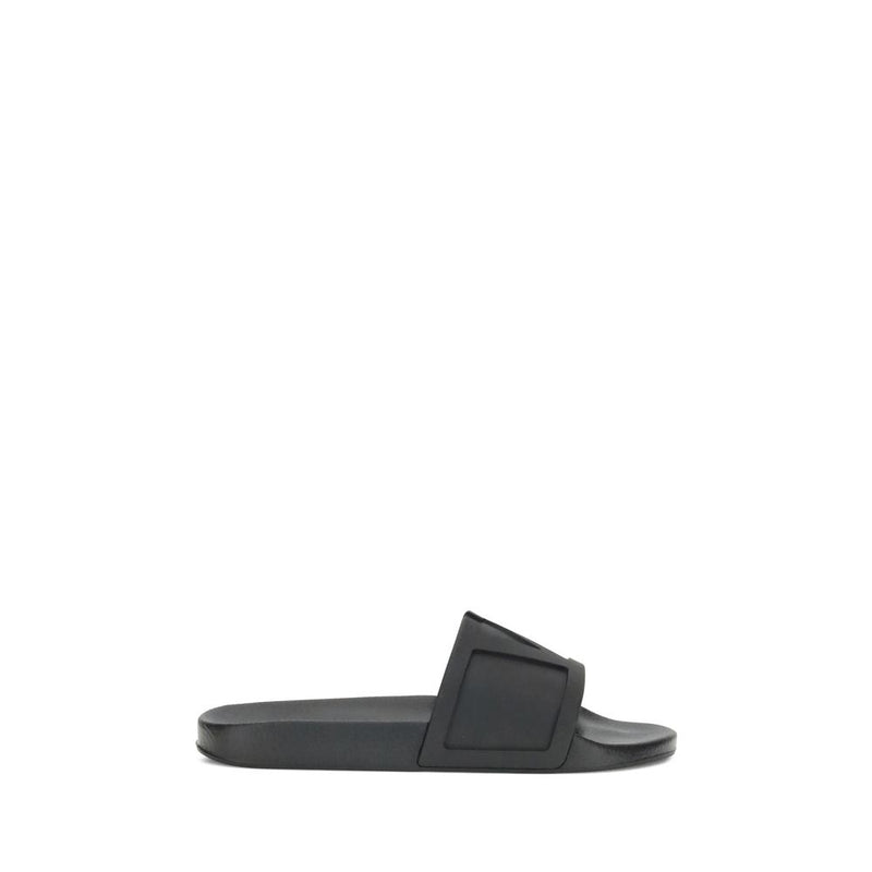 Black Rubber Sandals