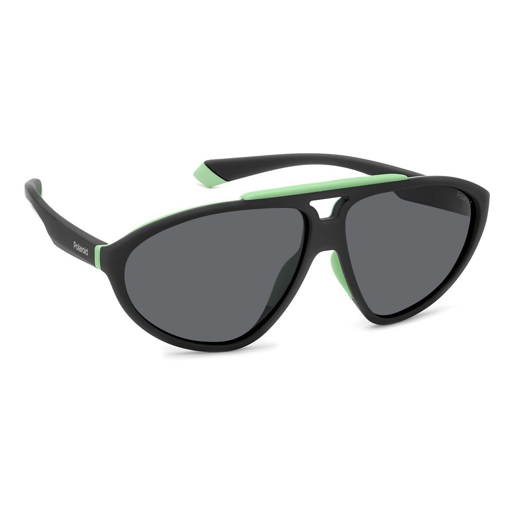 Black Rubber Sunglasses-Polaroid-LabelTerrace.com