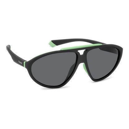 Black Rubber Sunglasses-Polaroid-LabelTerrace.com