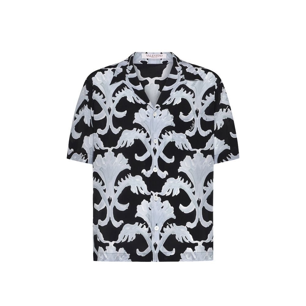 Garavani Metamorphos Wall Print Bowling Shirt-Valentino-LabelTerrace.com
