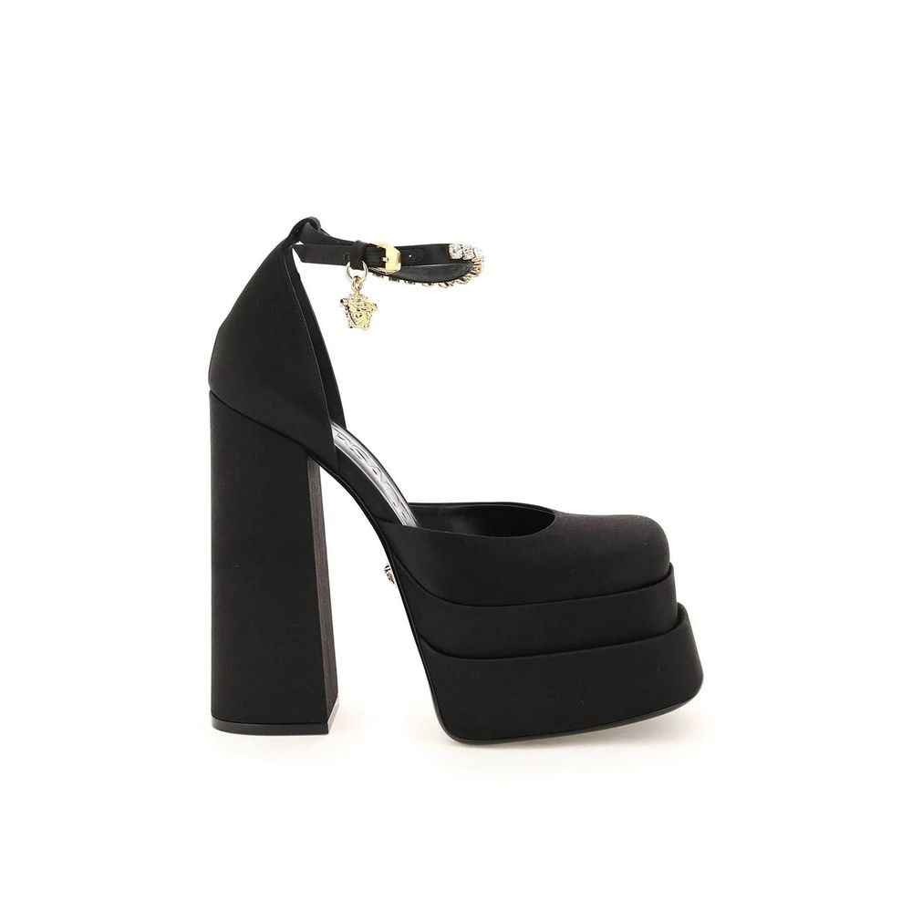 Silke Satin Plateau Pumps