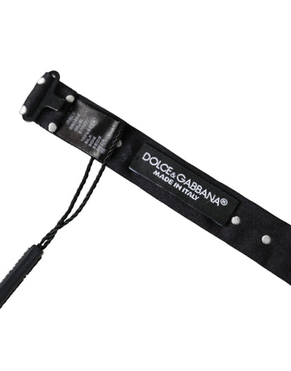 Black Silk Polka Dot Adjustable Neck Men Papillon Bow Tie-Dolce & Gabbana-LabelTerrace.com