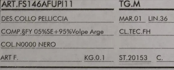 Black Silver Fox Fur Scarf-Dolce & Gabbana-LabelTerrace.com