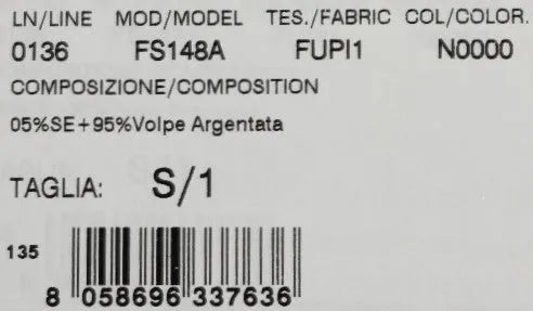 Black Silver Fox Fur Scarf-Dolce & Gabbana-LabelTerrace.com