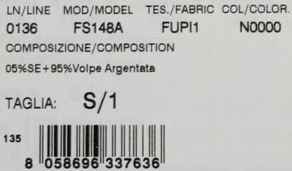 Black Silver Fox Fur Scarf-Dolce & Gabbana-LabelTerrace.com