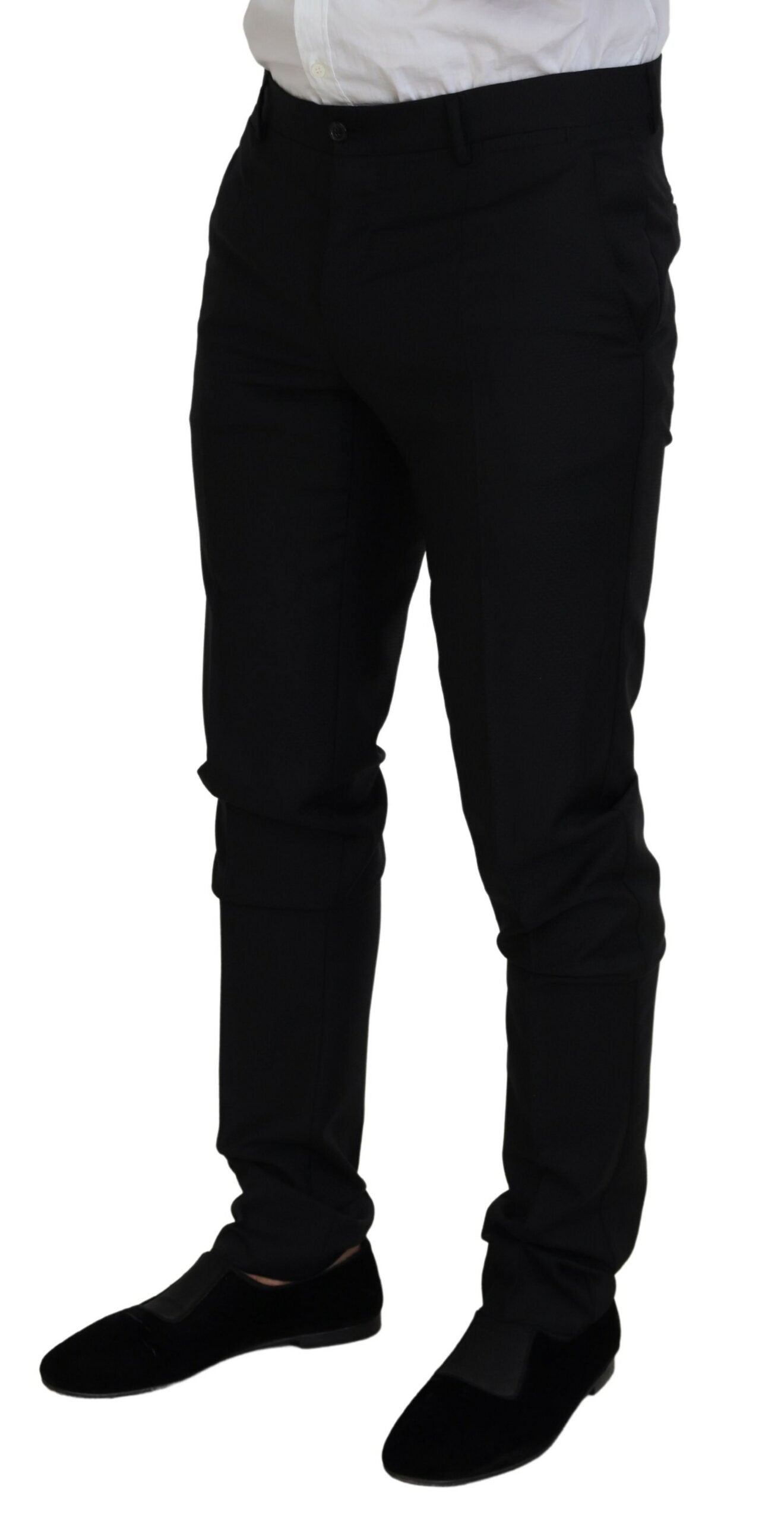 Black Single Breasted 2 Piece MARTINI Suit-Dolce & Gabbana-LabelTerrace.com