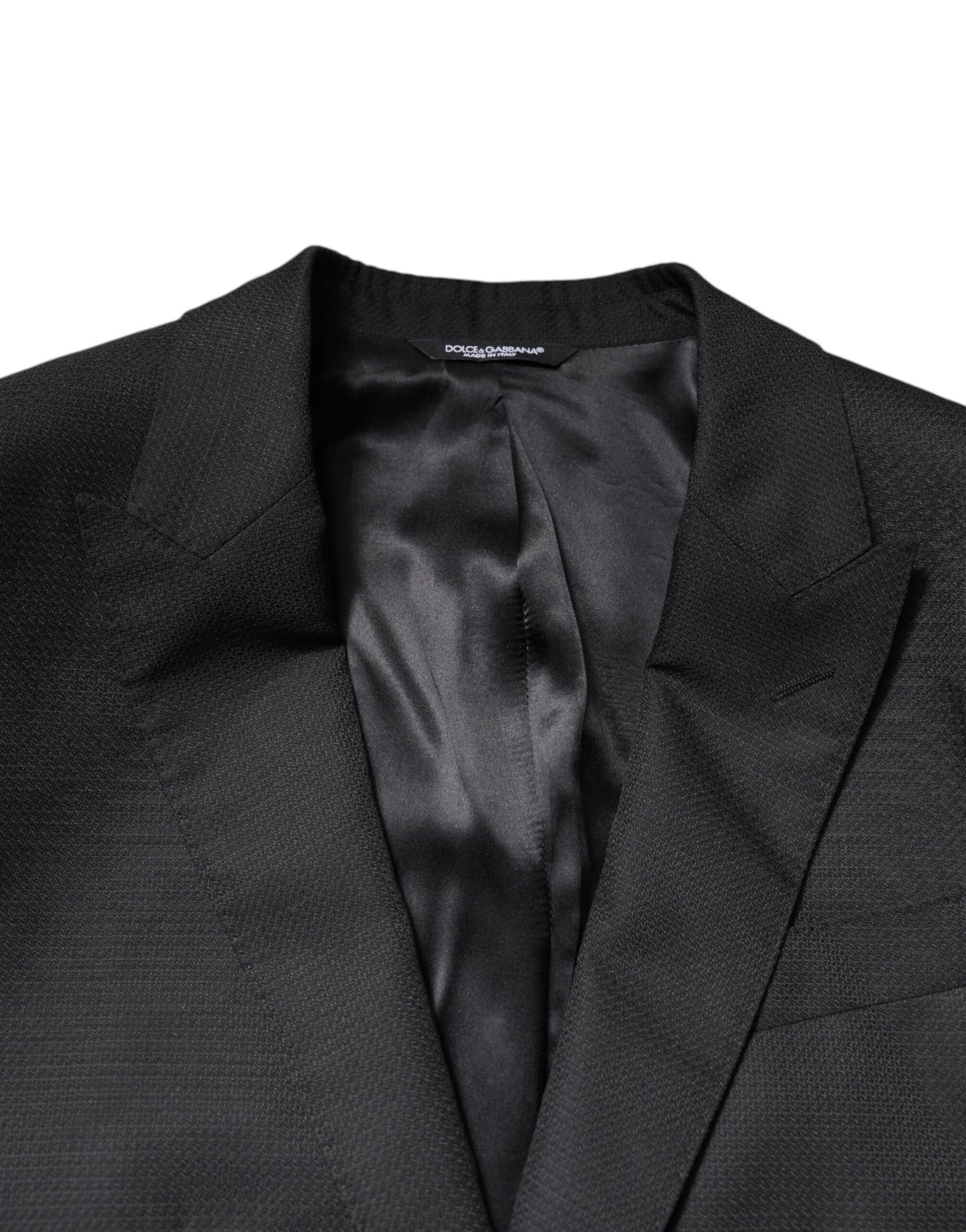 Black Single Breasted Formal 2 Piece Suit-Dolce & Gabbana-LabelTerrace.com
