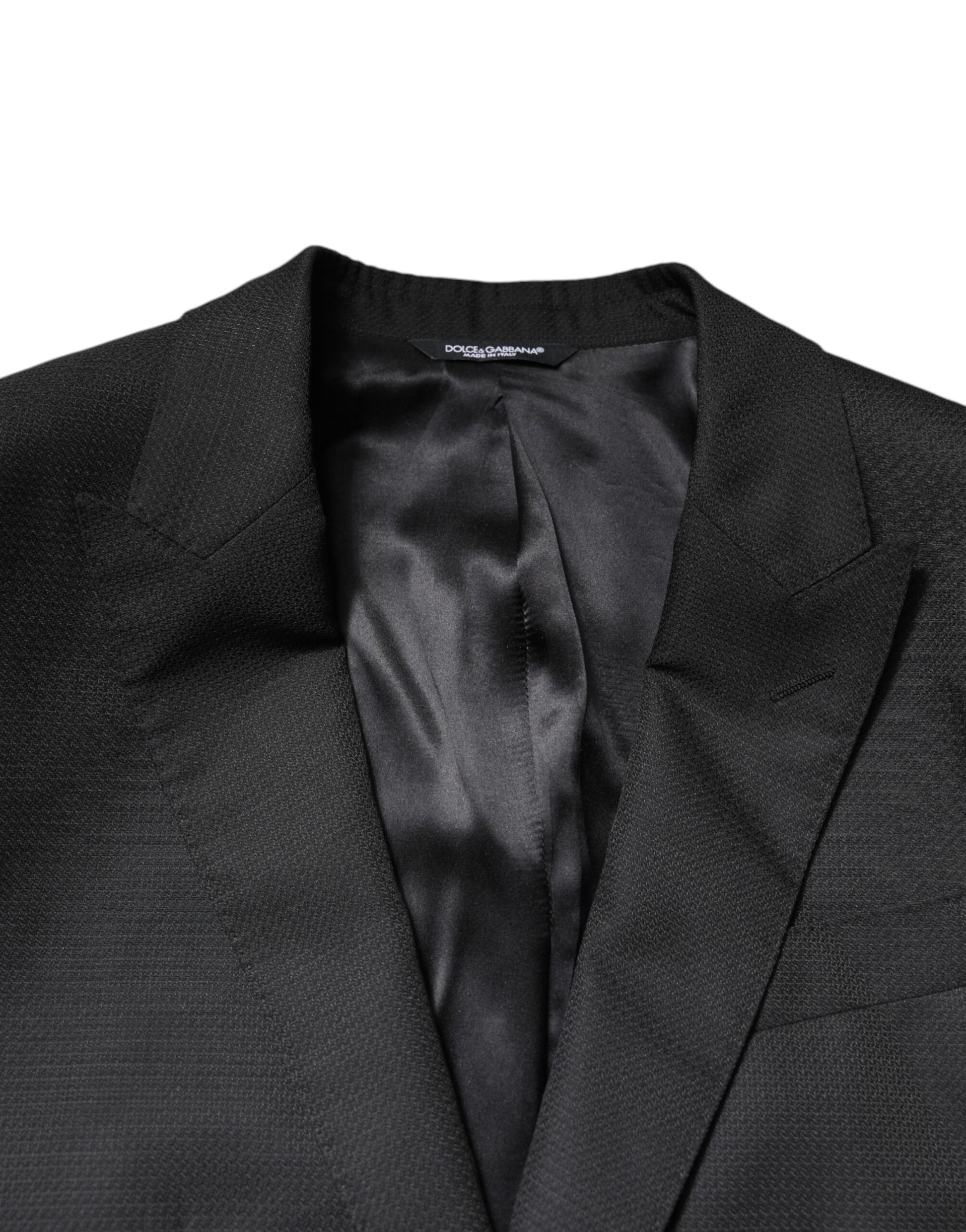 Black Single Breasted Formal 2 Piece Suit-Dolce & Gabbana-LabelTerrace.com