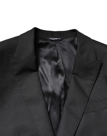 Black Single Breasted Formal 2 Piece Suit-Dolce & Gabbana-LabelTerrace.com