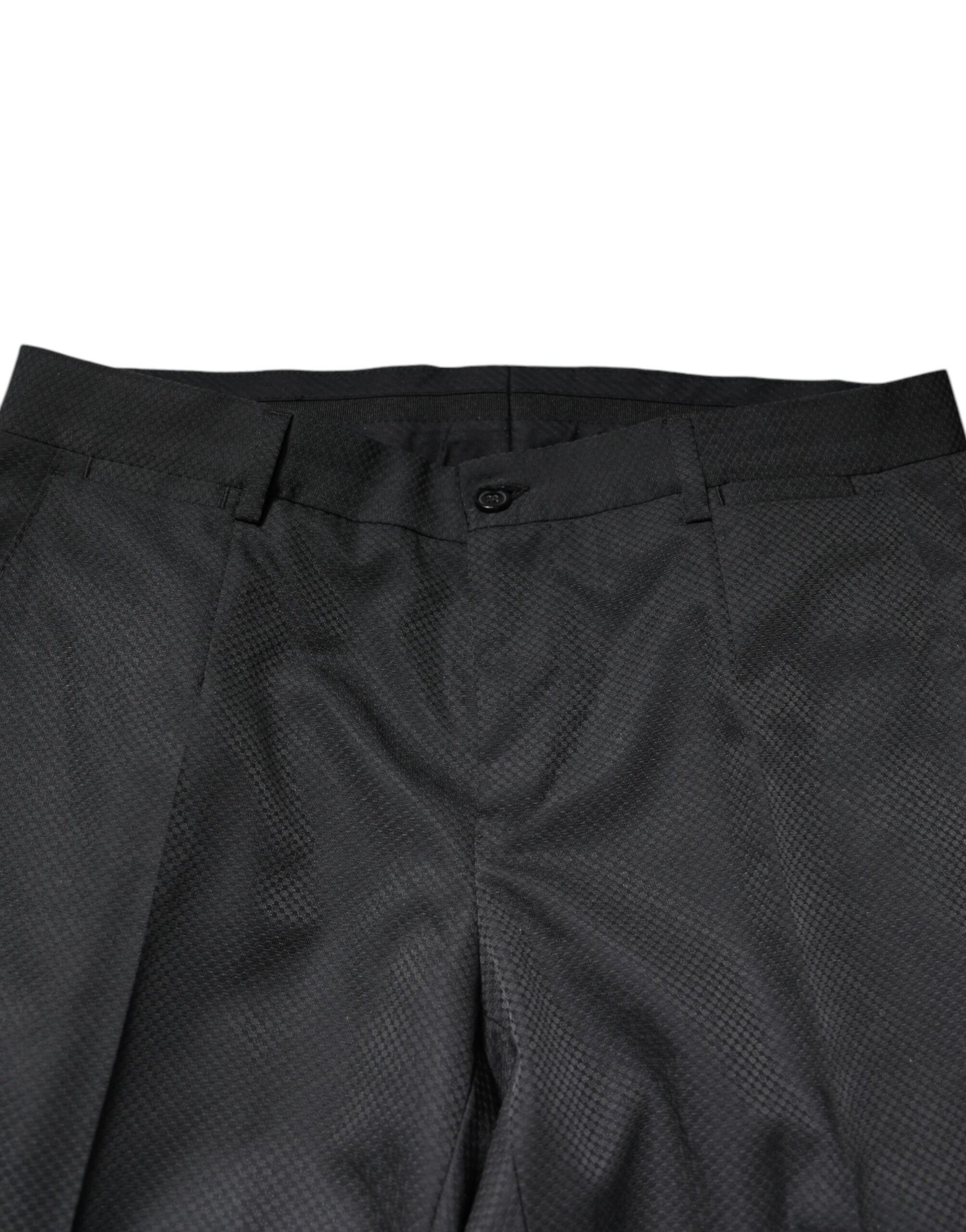 Black Single Breasted Formal 2 Piece Suit-Dolce & Gabbana-LabelTerrace.com