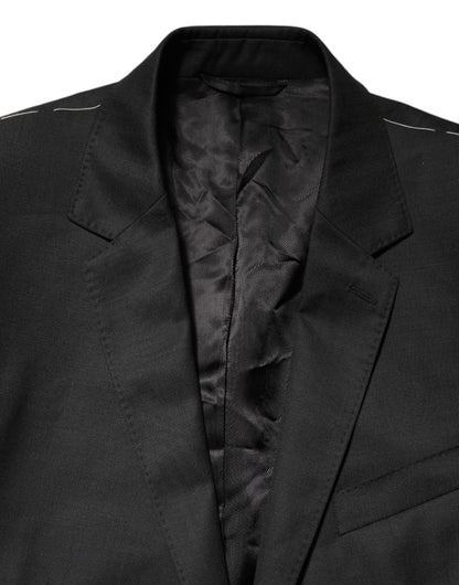 Black Single Breasted Men Coat MARTINI Blazer