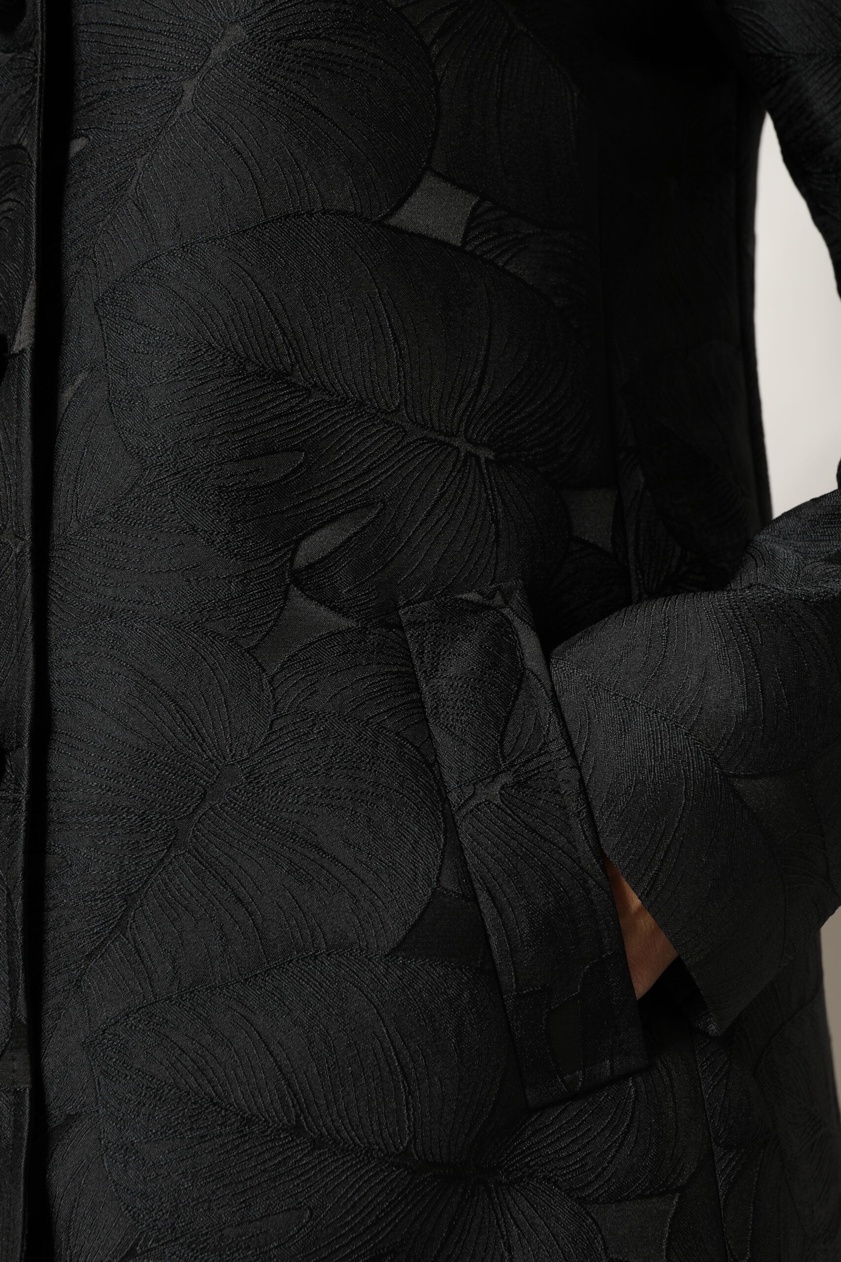 Black Single Breasted Trench Coat Jacket-Dolce & Gabbana-LabelTerrace.com