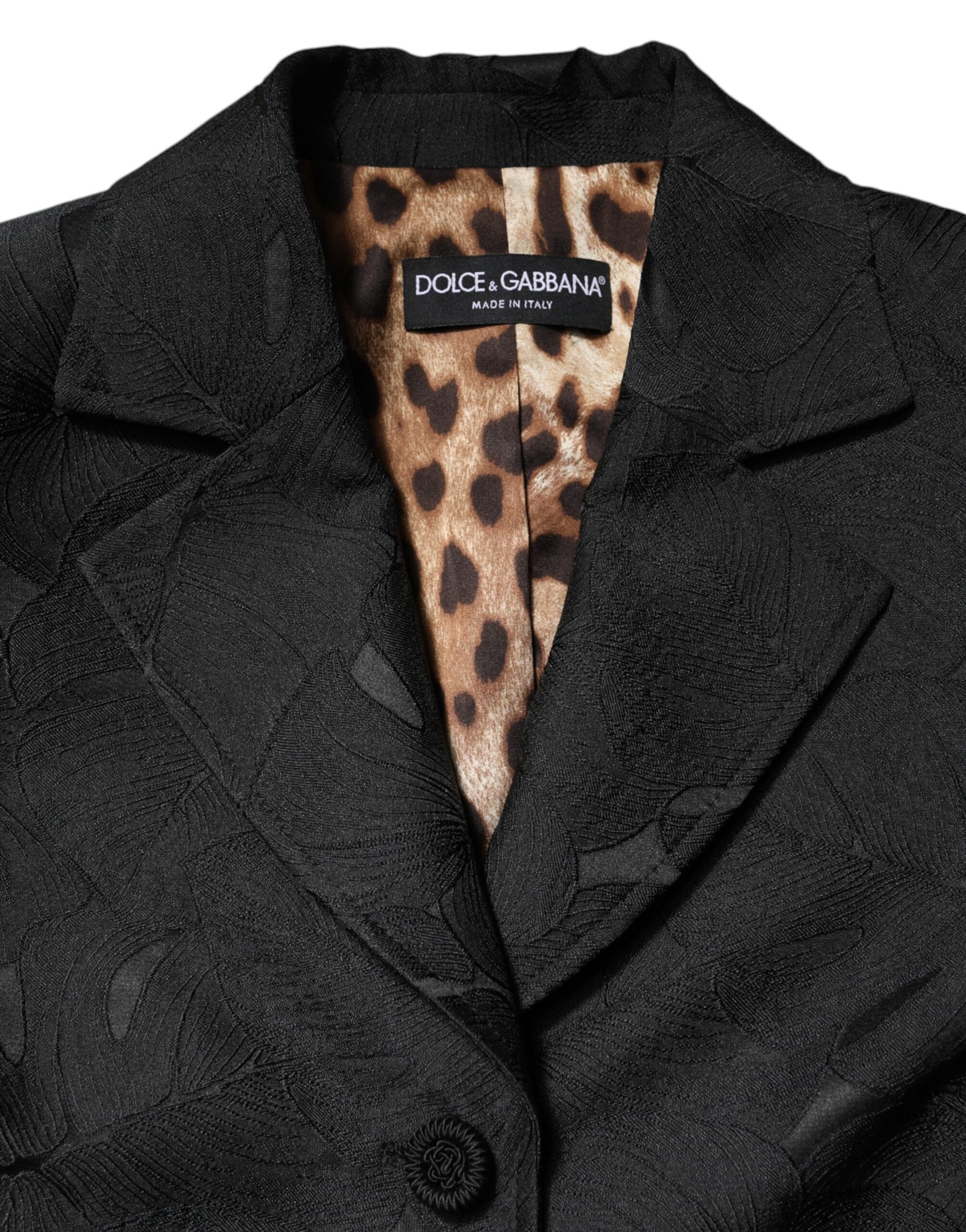Black Single Breasted Trench Coat Jacket-Dolce & Gabbana-LabelTerrace.com