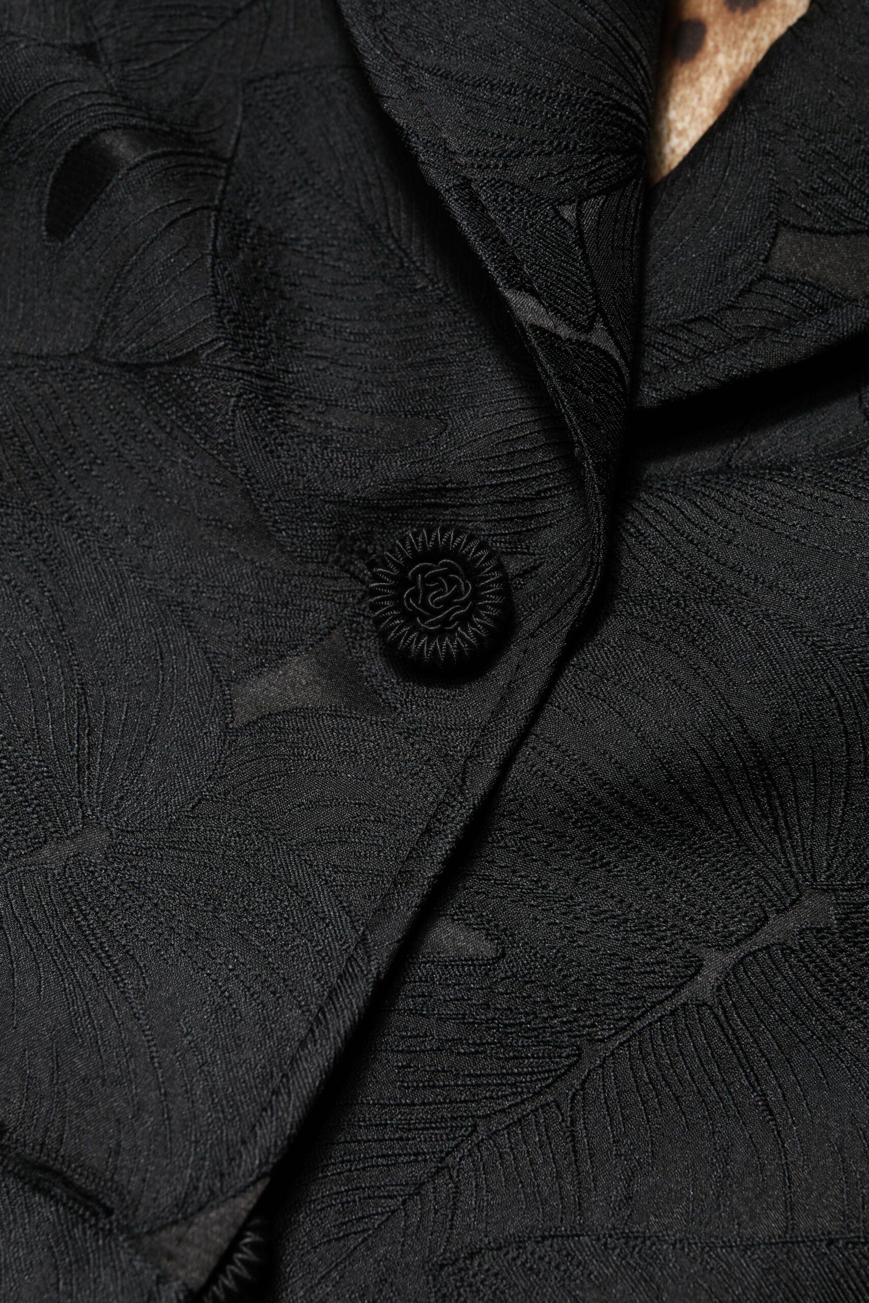 Black Single Breasted Trench Coat Jacket-Dolce & Gabbana-LabelTerrace.com