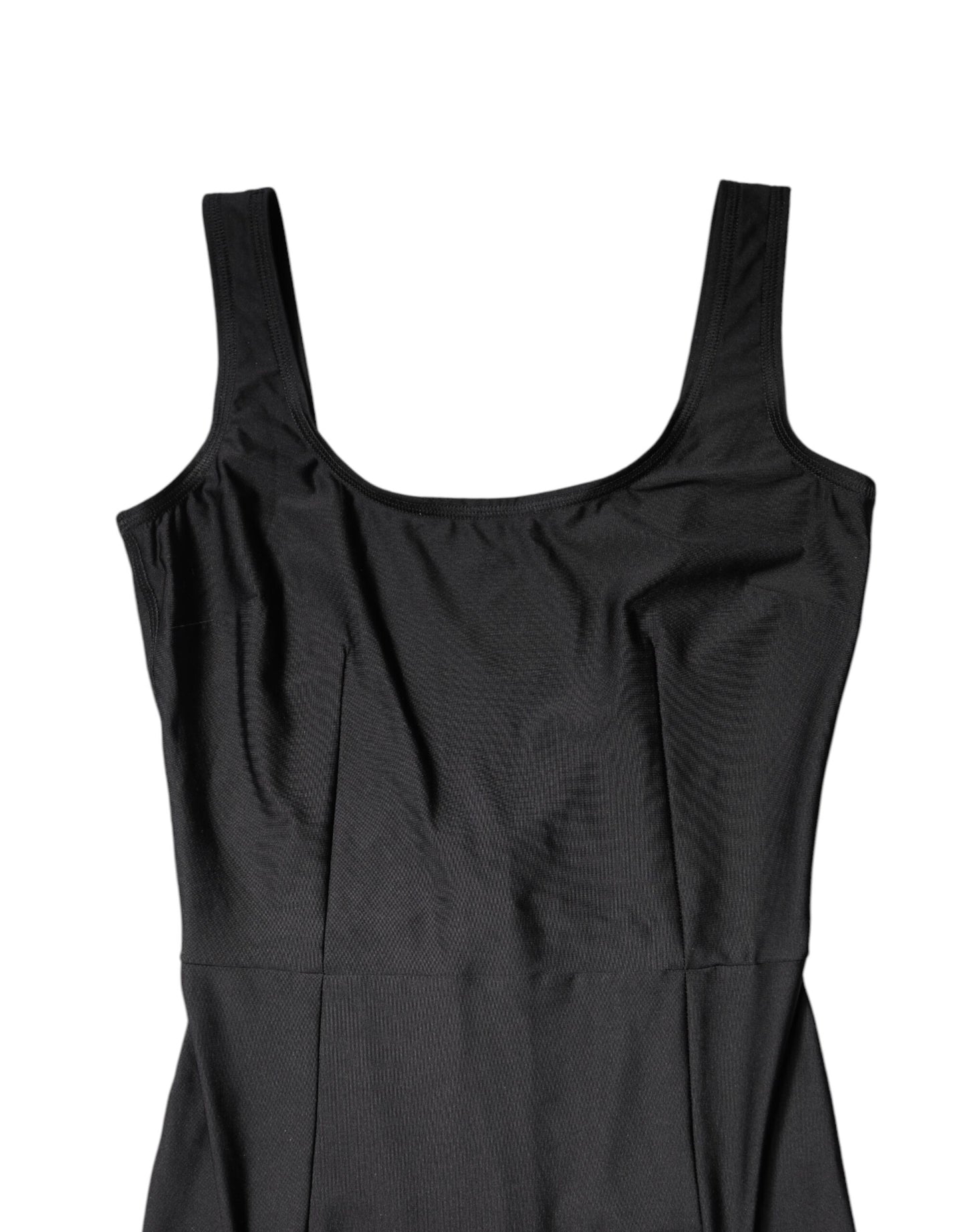 Black Sleeveless Bodycon Women Jumpsuit Dress-Dolce & Gabbana-LabelTerrace.com