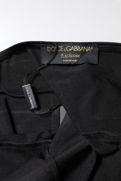 Black Sleeveless Bodycon Women Jumpsuit Dress-Dolce & Gabbana-LabelTerrace.com