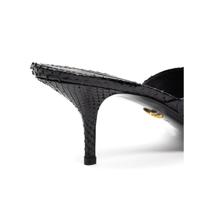 Black Snake Skin Sandal-Dolce & Gabbana-LabelTerrace.com