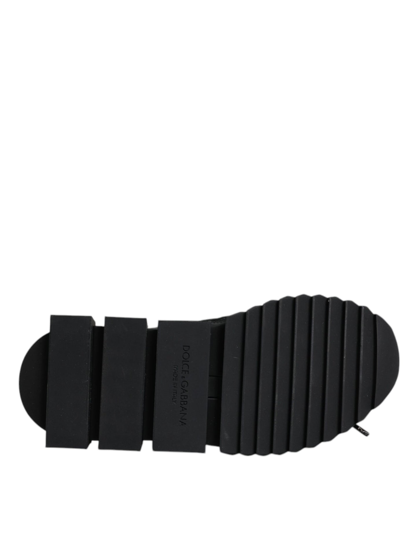 Black Sorrento Socks Logo Sneakers Shoes-Dolce & Gabbana-LabelTerrace.com