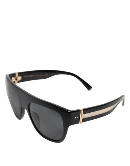 Black Square Acetate Frame DG4398-F Eyewear Sunglasses-Dolce & Gabbana-LabelTerrace.com