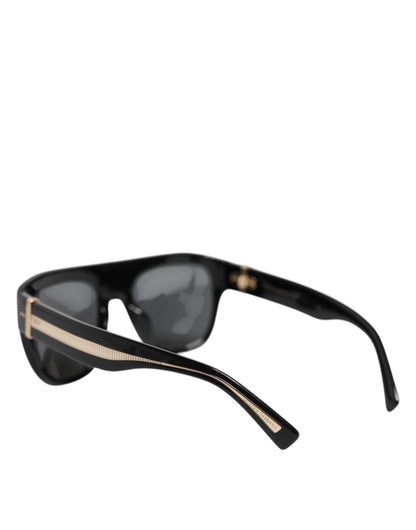Black Square Acetate Frame DG4398-F Eyewear Sunglasses-Dolce & Gabbana-LabelTerrace.com